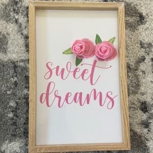 Sweet dreams 3D wall decor